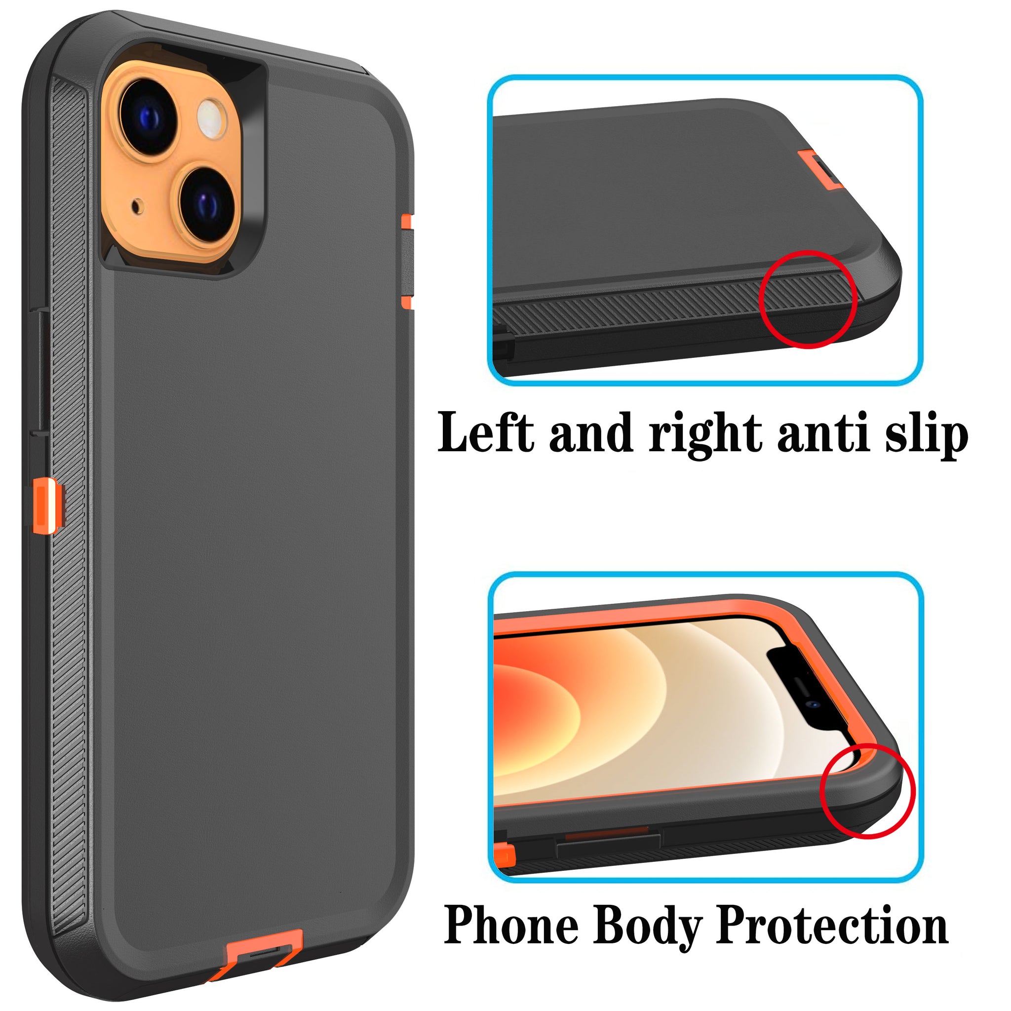 BLK/ORNG DEFEND IP 14