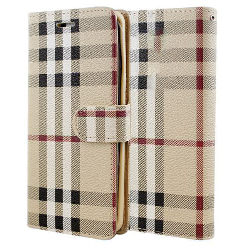 BEIGE PLAID WLT IP 13